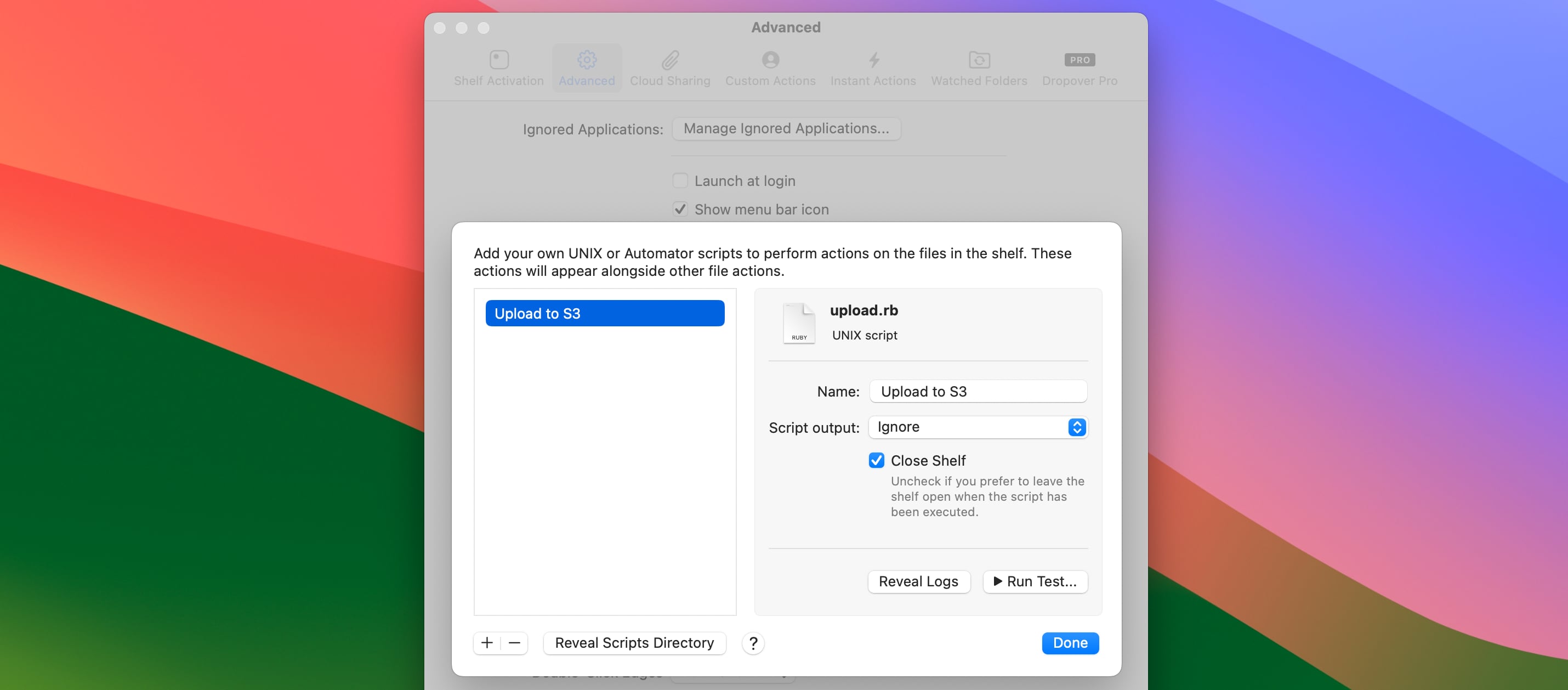 Dropover — Custom Scripts